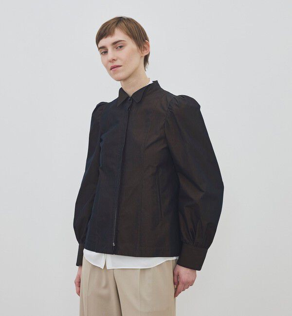 DES PRES「【WEB先行予約】コットンドライクロス パフスリーブ ジャケット」|ブルゾン・スタジャン|