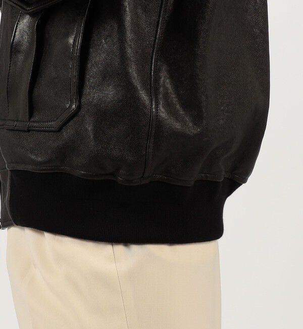 TOMORROWLAND MENS「【WEB先行予約・別注】EMMETI AKRON ラムレザー ブルゾン」|ブルゾン・スタジャン|