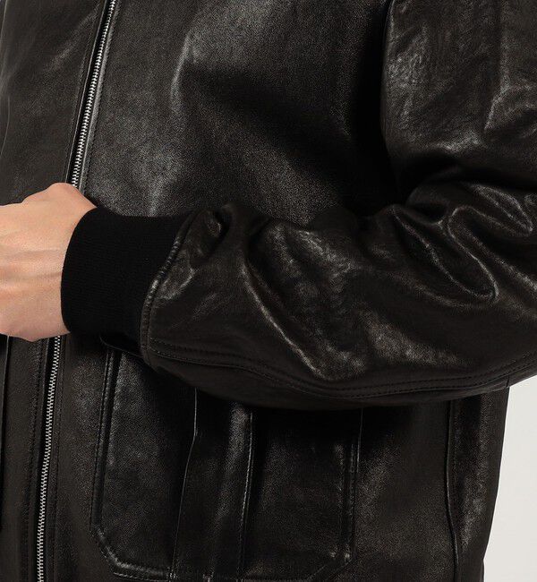 TOMORROWLAND MENS「【WEB先行予約・別注】EMMETI AKRON ラムレザー ブルゾン」|ブルゾン・スタジャン|