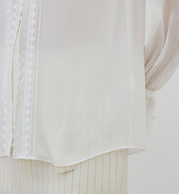 DES PRES「シアーレースコラージュ マルチレーステープブラウス」|シャツ・ブラウス|