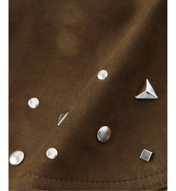  「SUEDE-LIKE FRINGE VEST」|ダウンベスト・ベスト|