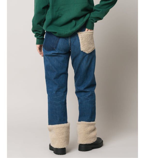  「ボアデニムパンツ」|デニム|