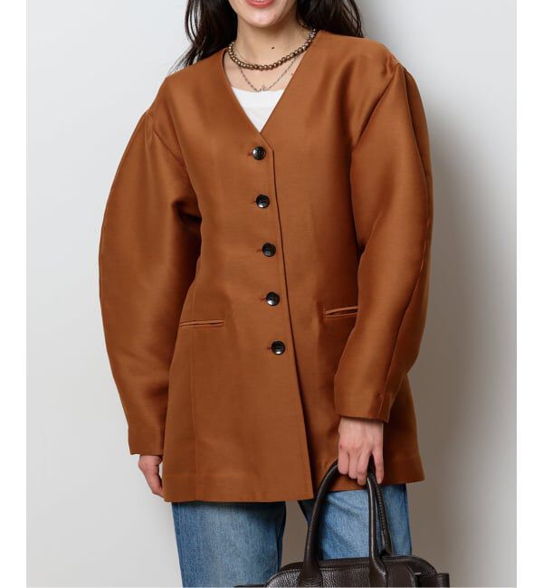  「《予約》CURVE SLEEVE ジャケット」|その他|オレンジ E