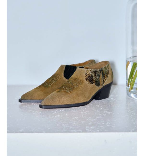  「Tanc TOKYO COWBOY LOW BOOTS TC25B-044：シューズ」|その他|ベージュ