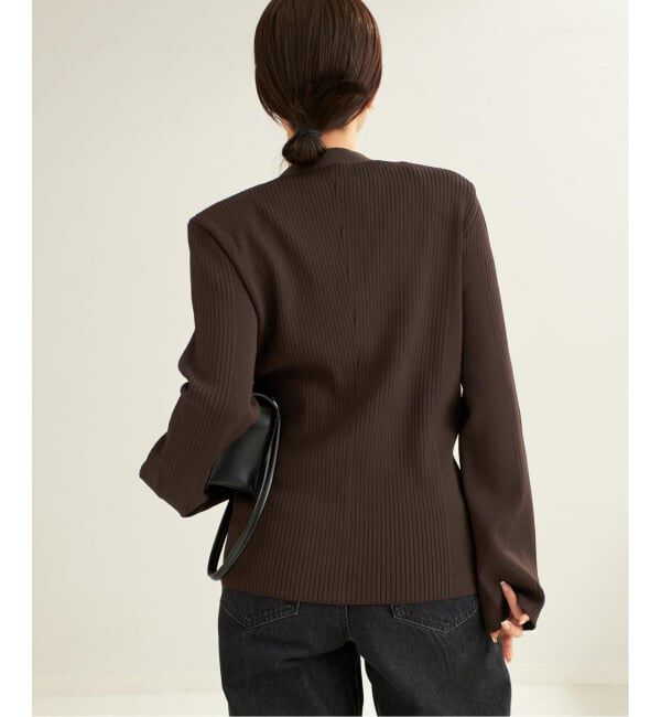 Plage「《追加》R&rsquo;IAM RIBシェイプカーディガン」|カーディガン|