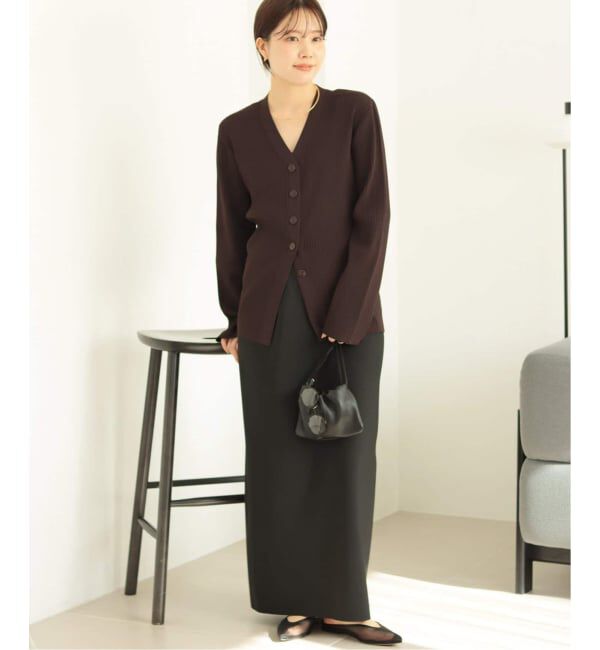 Plage「《追加》R&rsquo;IAM RIBシェイプカーディガン」|カーディガン|