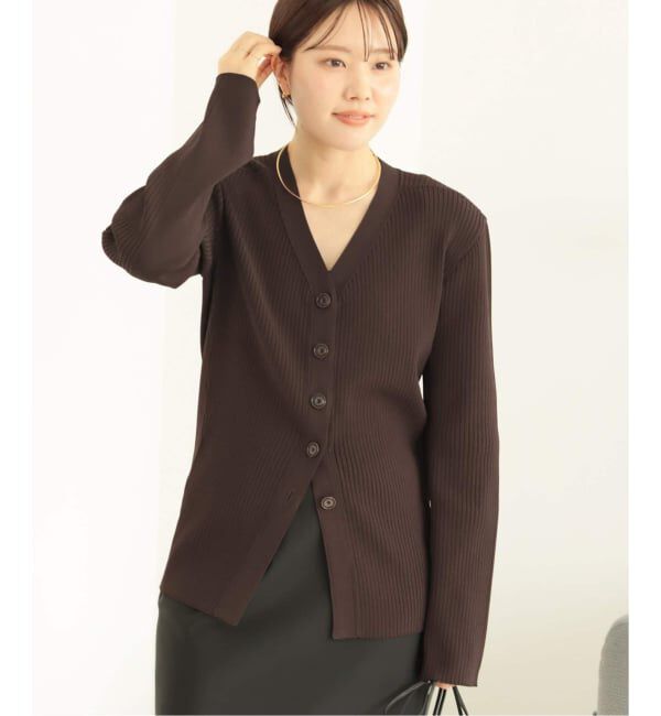 Plage「《追加》R&rsquo;IAM RIBシェイプカーディガン」|カーディガン|