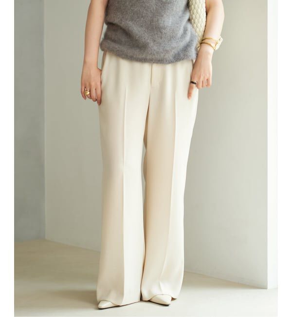 Plage「《追加》washable straight パンツ 4」|スラックス|