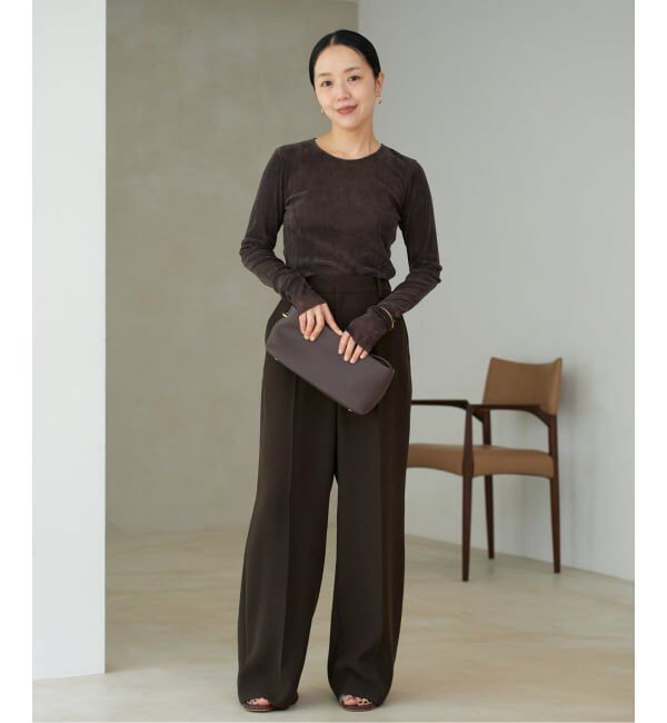 Plage「《追加》washable straight パンツ 5」|スラックス|