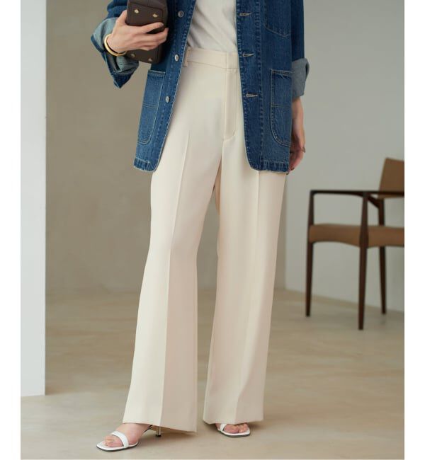 Plage「《追加》washable straight パンツ 5」|スラックス|