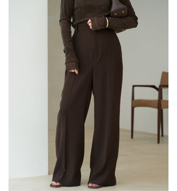 Plage「《追加》washable straight パンツ 5」|スラックス|