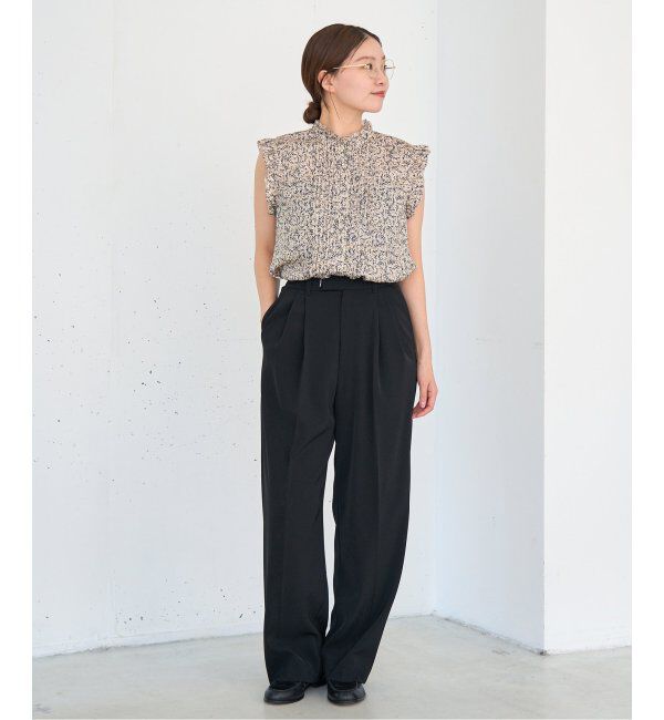 IENA「《追加3》サスペンダーツイルパンツ」|スラックス|