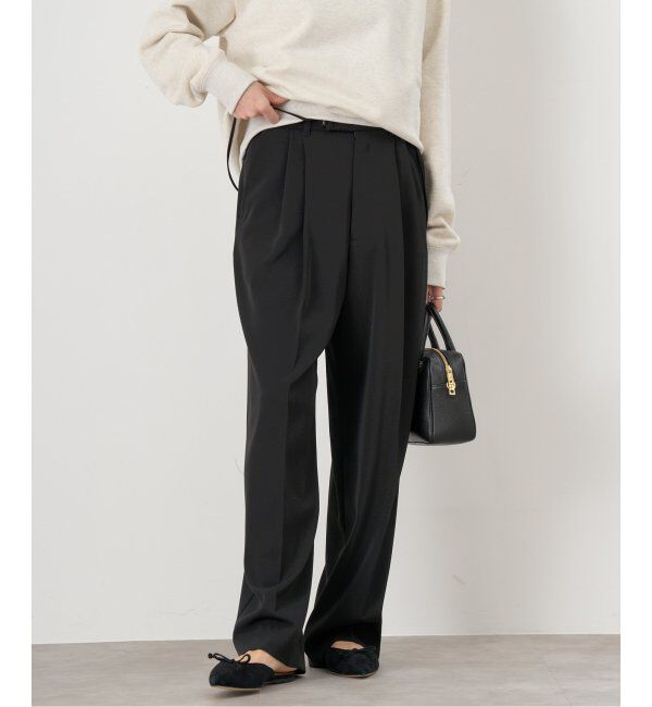 IENA「《追加3》サスペンダーツイルパンツ」|スラックス|