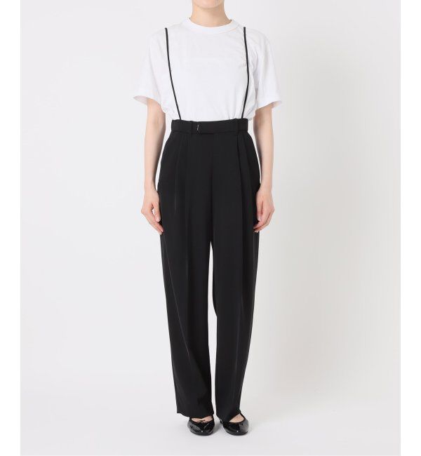 IENA「《追加3》サスペンダーツイルパンツ」|スラックス|