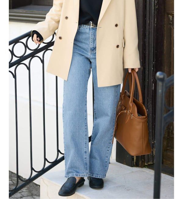 SLOBE IENA「《3サイズ展開/追加6》LE DENIM ストレートデニムパンツ」|デニム|