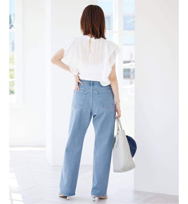SLOBE IENA「《3サイズ展開/追加6》LE DENIM ストレートデニムパンツ」|デニム|