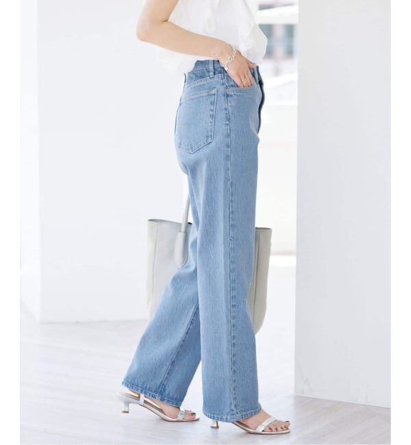 SLOBE IENA「《3サイズ展開/追加6》LE DENIM ストレートデニムパンツ」|デニム|