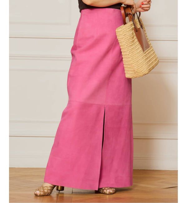 IENA LA BOUCLE「IENA LA BOUCLE ゴートスエードタイトスカート」|スカート|