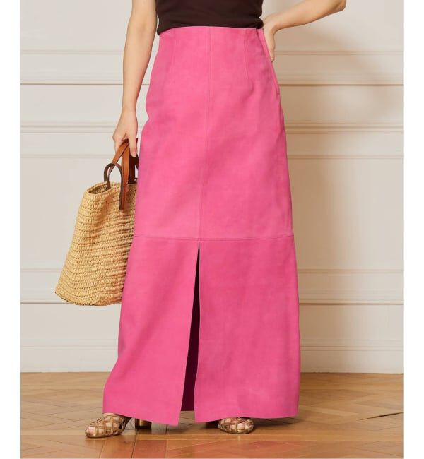 IENA LA BOUCLE「IENA LA BOUCLE ゴートスエードタイトスカート」|スカート|