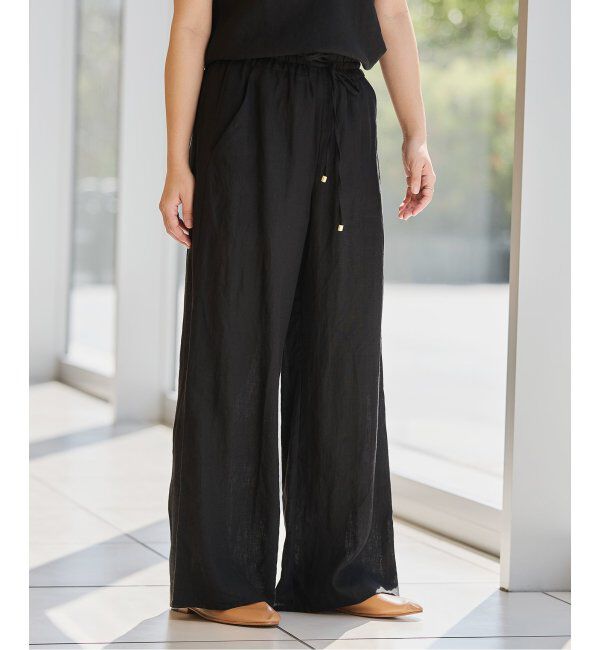 IENA LA BOUCLE「IENA LA BOUCLE リネンブロードイージーパンツ」|その他|