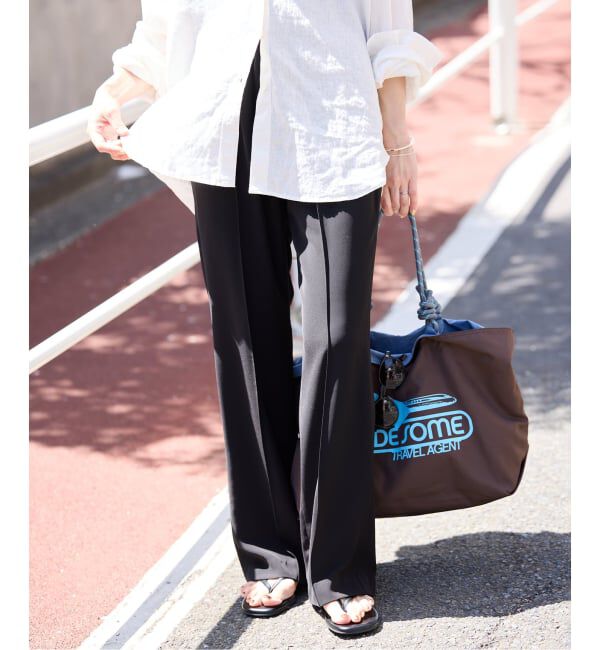 SLOBE IENA「《4サイズ展開》ピンタックセミフレアパンツ」|その他|