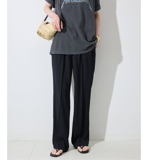 SLOBE IENA「《4サイズ展開》ピンタックセミフレアパンツ」|その他|