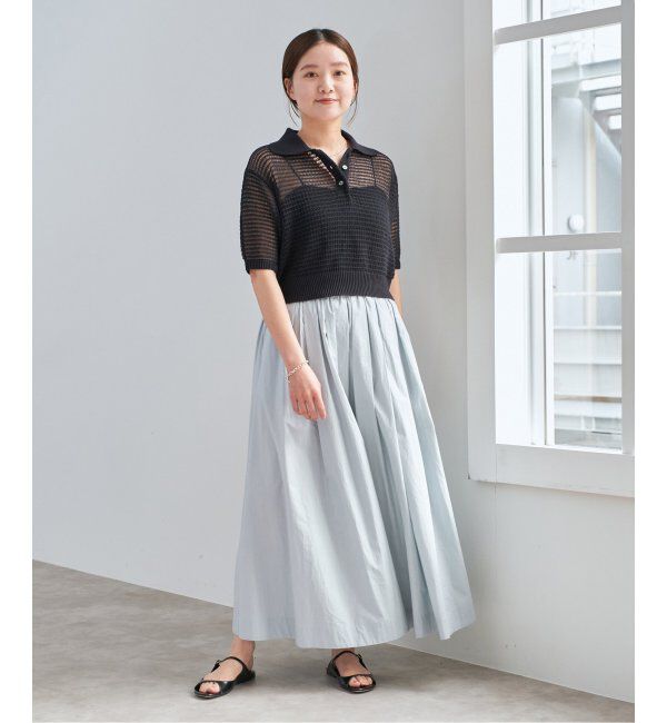 IENA「《WEB限定/追加3》タイプライター ボリュームスカート」|スカート|