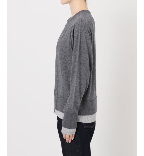 SLOBE IENA「フェイクレイヤードカーディガン」|カーディガン|