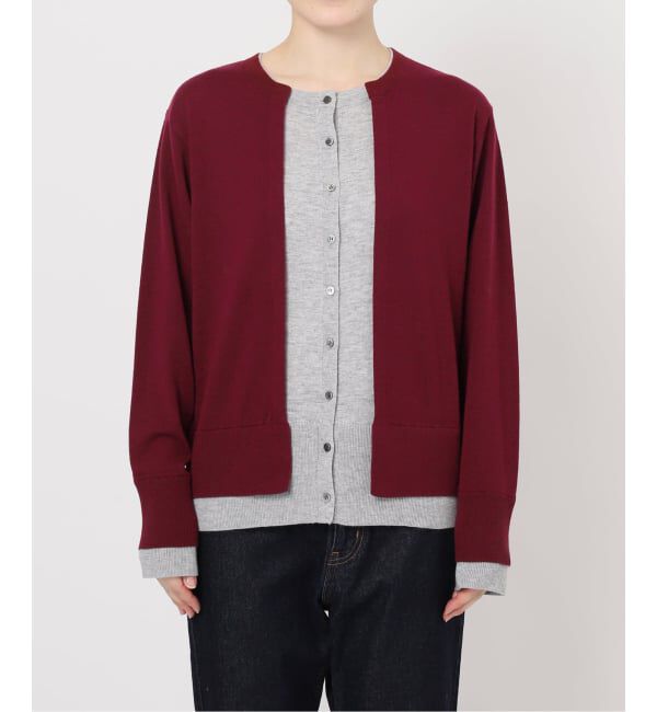 SLOBE IENA「フェイクレイヤードカーディガン」|カーディガン|