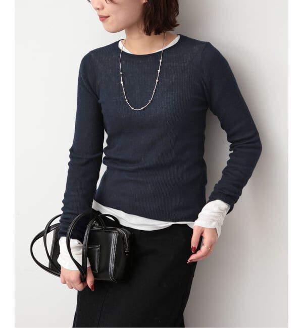 SLOBE IENA「《WEB限定/追加2》スイビハイゲージプルオーバー」|ニット・セーター|