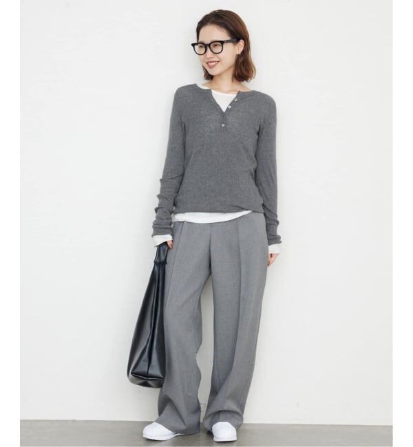 SLOBE IENA「《WEB限定/追加》スイビハイゲージヘンリープルオーバー」|ニット・セーター|