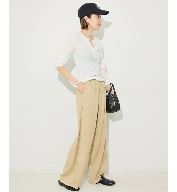 SLOBE IENA「《WEB限定/追加》スイビハイゲージヘンリープルオーバー」|ニット・セーター|