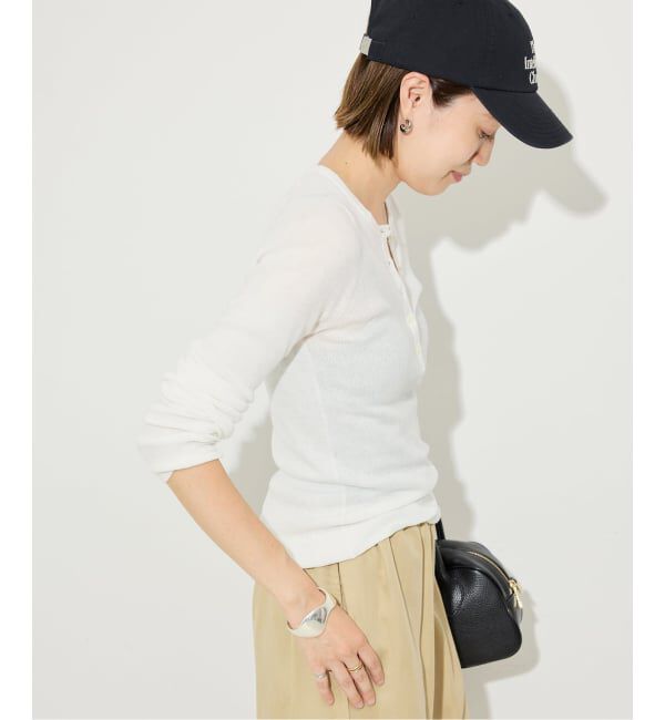 SLOBE IENA「《WEB限定/追加》スイビハイゲージヘンリープルオーバー」|ニット・セーター|