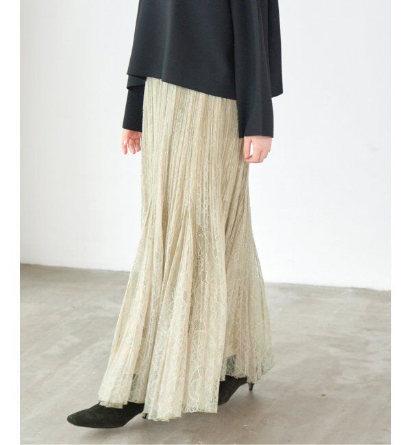 IENA「レースプリーツスカート」|スカート|
