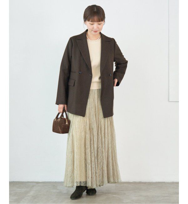 IENA「レースプリーツスカート」|スカート|