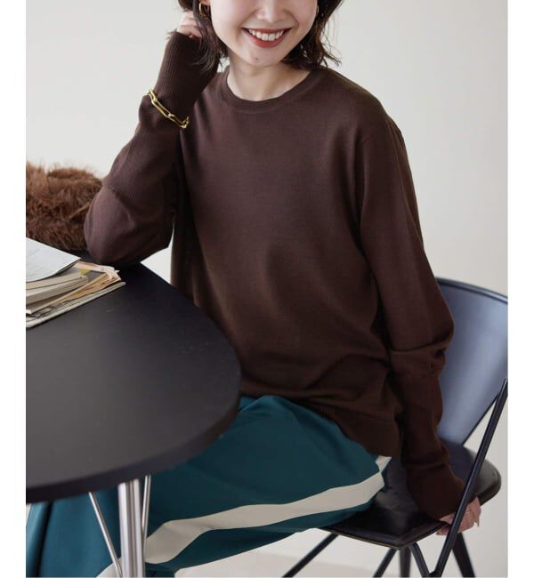 SLOBE IENA「《追加》ウォッシャブルプレーンニット」|ニット・セーター|