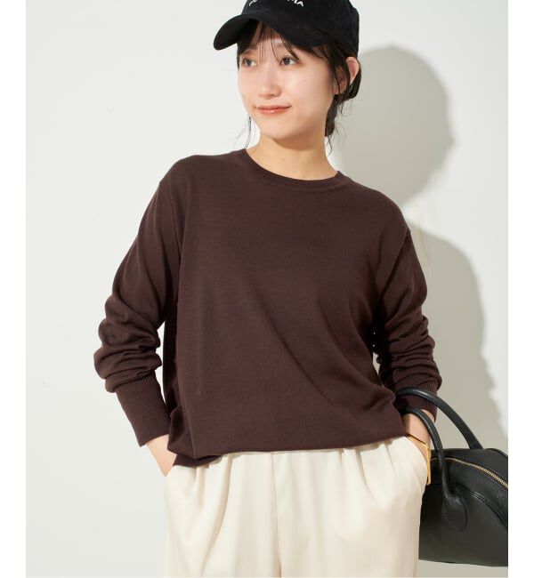 SLOBE IENA「《追加》ウォッシャブルプレーンニット」|ニット・セーター|