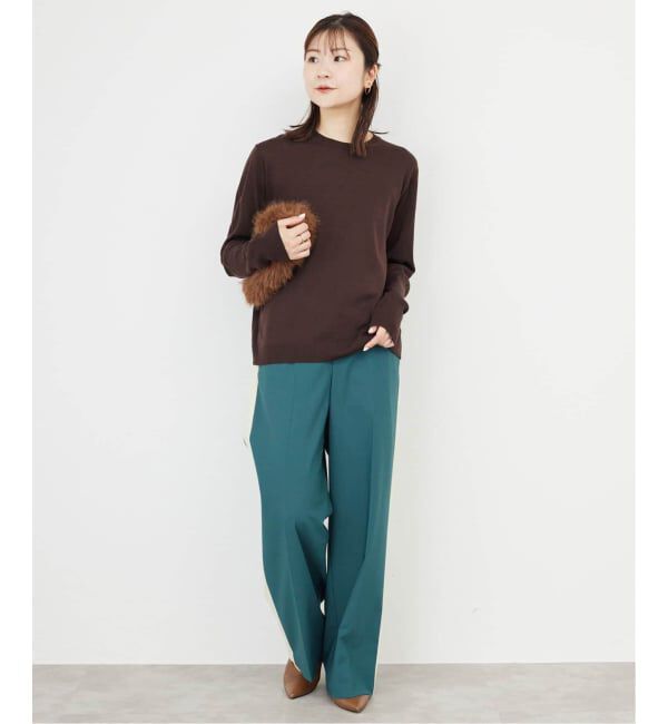 SLOBE IENA「《追加》ウォッシャブルプレーンニット」|ニット・セーター|