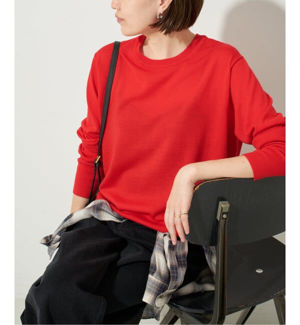 SLOBE IENA「《追加》ウォッシャブルプレーンニット」|ニット・セーター|