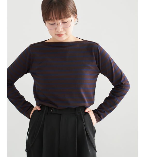 IENA「《追加2》SEATTLEボーダープルオーバー」|ニット・セーター|