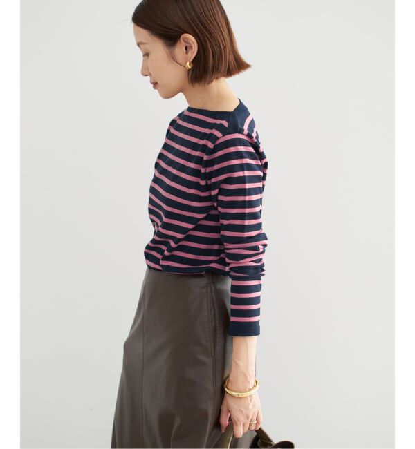 IENA「《追加2》SEATTLEボーダープルオーバー」|ニット・セーター|