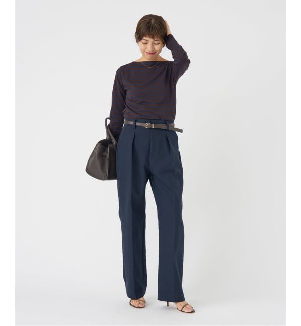 IENA「《追加2》SEATTLEボーダープルオーバー」|ニット・セーター|