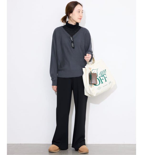 SLOBE IENA「ウォッシャブルドルマンVネックプルオーバー」|ニット・セーター|