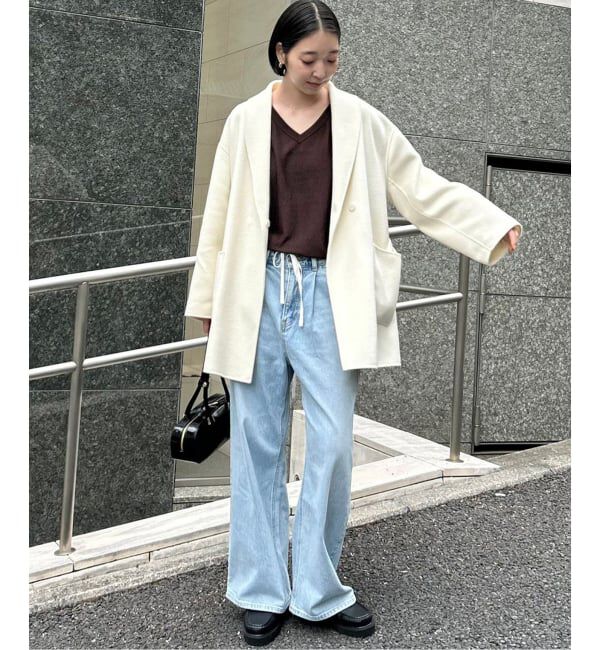 SLOBE IENA「ウォッシャブルドルマンVネックプルオーバー」|ニット・セーター|