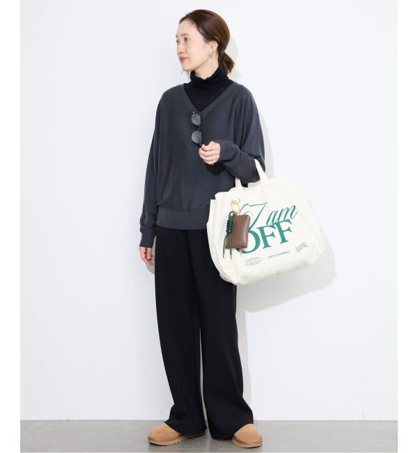 SLOBE IENA「ウォッシャブルドルマンVネックプルオーバー」|ニット・セーター|