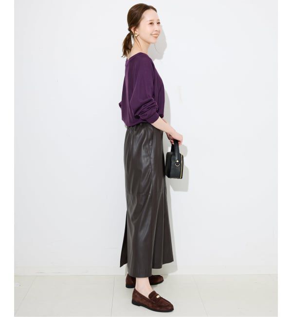 SLOBE IENA「ウォッシャブルドルマンVネックプルオーバー」|ニット・セーター|