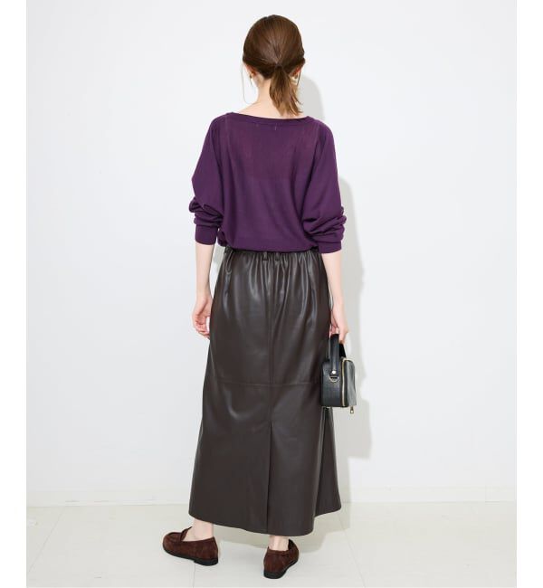 SLOBE IENA「ウォッシャブルドルマンVネックプルオーバー」|ニット・セーター|