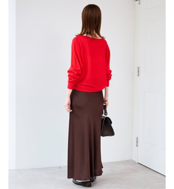 SLOBE IENA「ウォッシャブルドルマンVネックプルオーバー」|ニット・セーター|