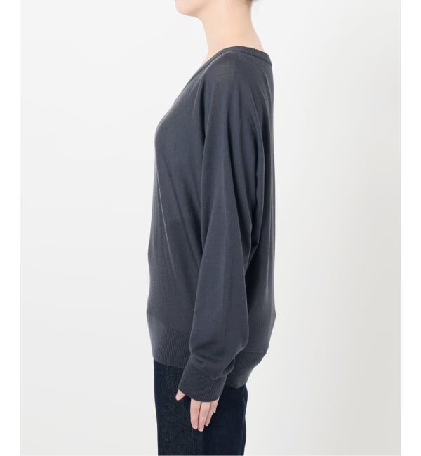 SLOBE IENA「ウォッシャブルドルマンVネックプルオーバー」|ニット・セーター|