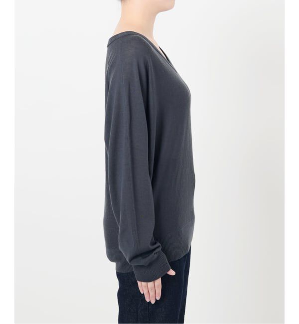 SLOBE IENA「ウォッシャブルドルマンVネックプルオーバー」|ニット・セーター|